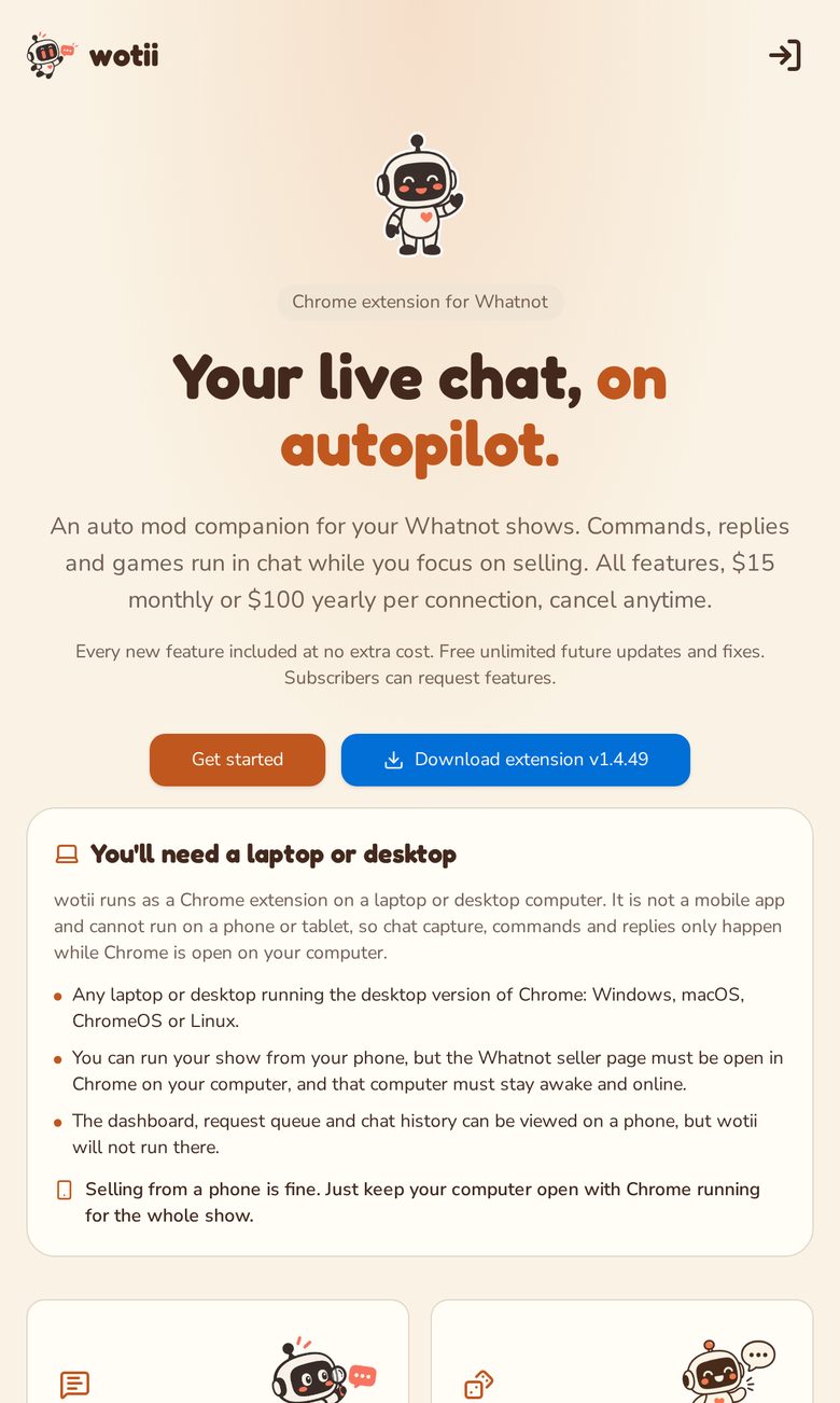 wotii.com website screenshot